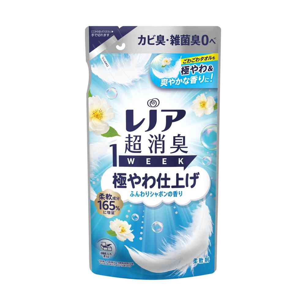 P&G レノア超消臭 極やわ仕上げ ふんわりシャボン 詰替 340mL