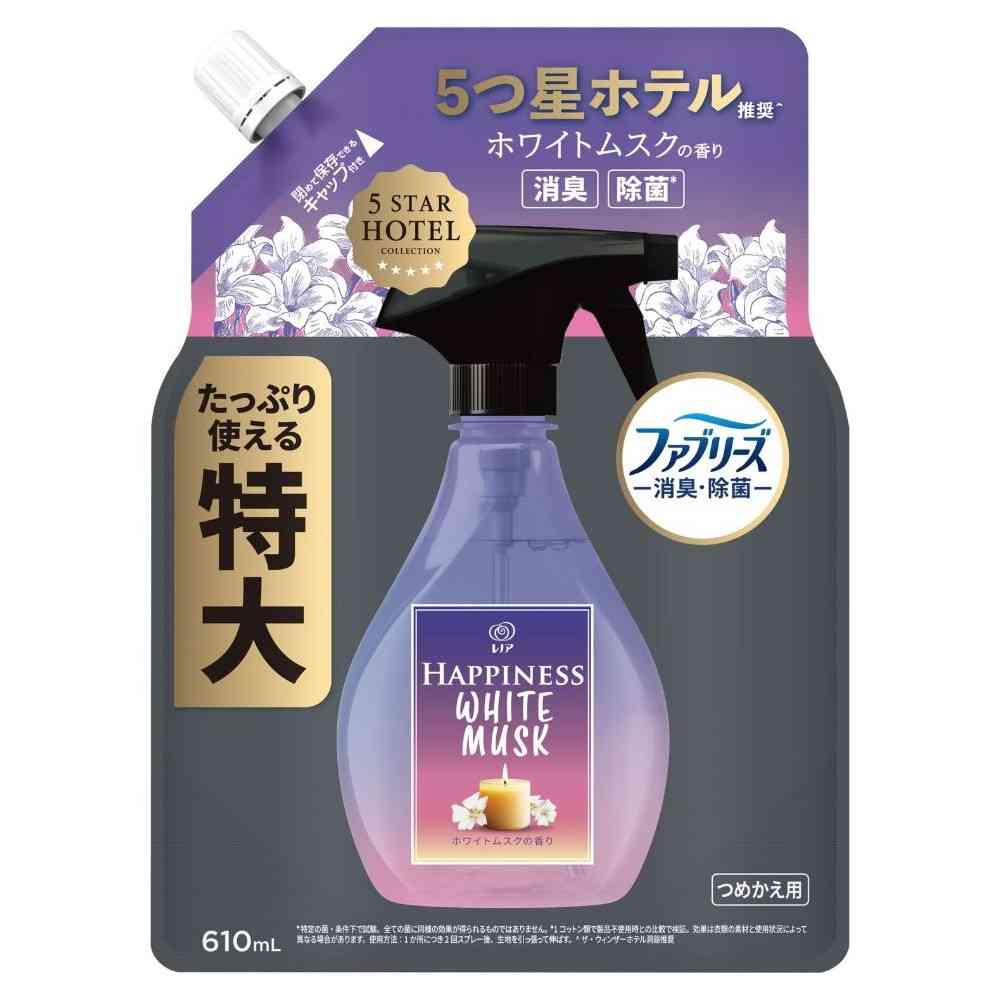 P＆G レノアハピネス ミスト ホワイトムスクの香り 詰替 特大 610mL   [3個セット]