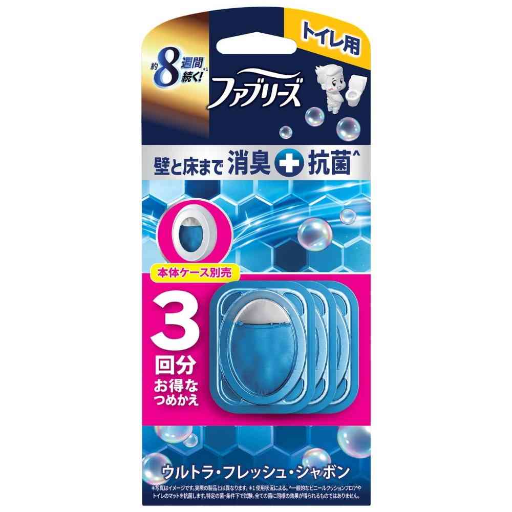 P＆G ファブリーズ トイレ用＋抗菌 ウルトラ・フレッシュ・シャボン つめかえ 6.3mlx3回分