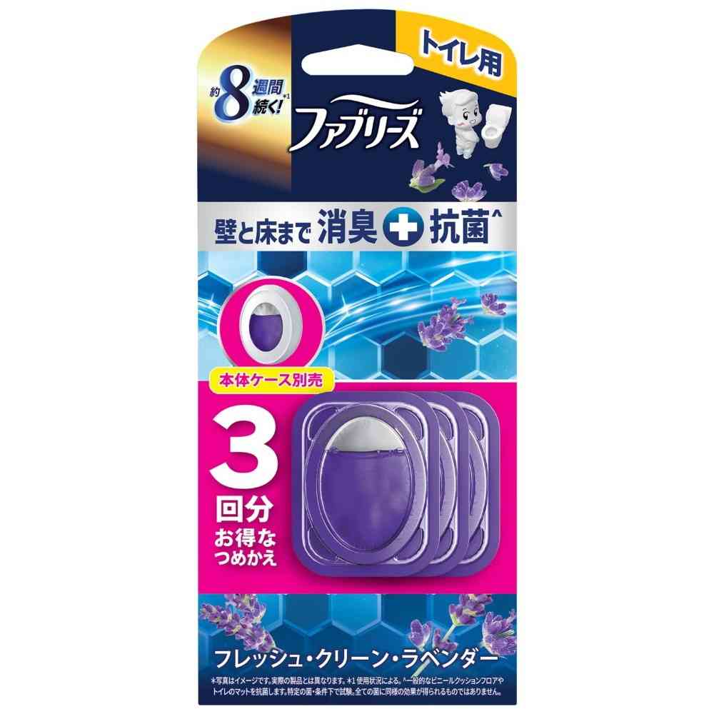 P＆G ファブリーズ トイレ用＋抗菌 フレッシュ・クリーン・ラベンダー つめかえ 6.3mlx3回分