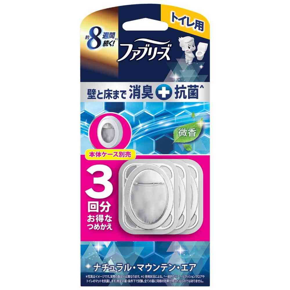 P＆G ファブリーズ トイレ用＋抗菌 ナチュラル・マウンテン・エア つめかえ 6.3mlx3回分