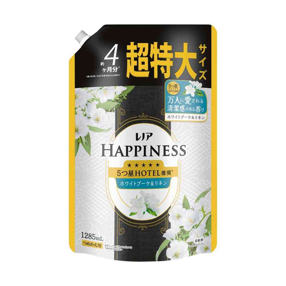 P＆G レノアハピネス 夢ふわタッチ ホワイトブーケ&リネン つめかえ 超特大サイズ