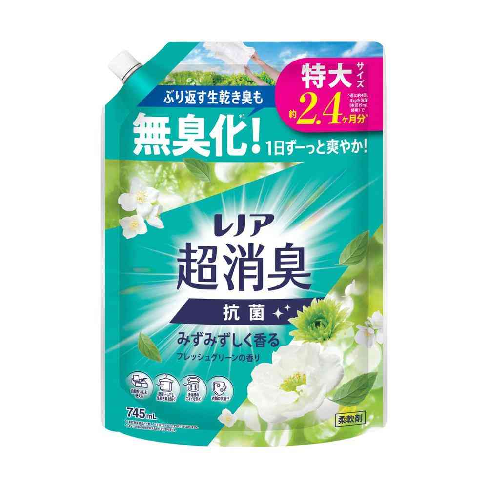 P＆G レノア 超消臭 みずみずしく香る フレッシュグリーンの香り つめかえ 特大サイズ