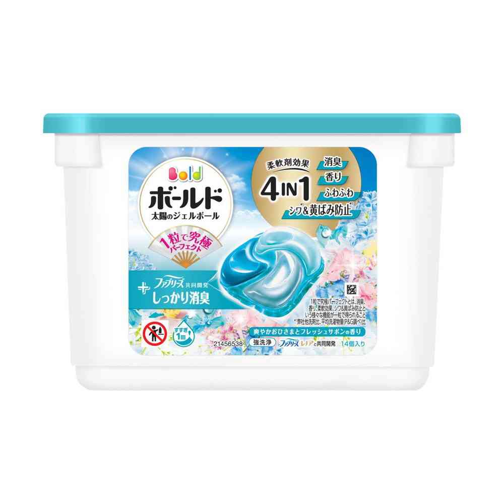 P＆G ボールド ジェルボール4D 爽やかおひさまとフレッシュサボンの香り 本体 14個