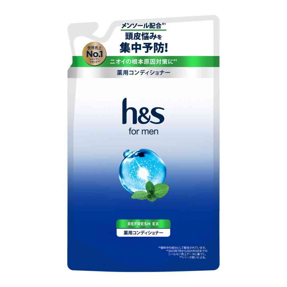 【医薬部外品】P＆G h&s for men リフレッシュEX コンディショナー つめかえ300g