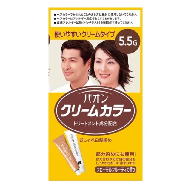 [医薬部外品]パオン クリームカラー 5.5G 濃いめの栗色 40g＋40g