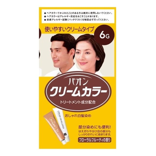 [医薬部外品]パオン クリームカラー 6G 自然な褐色 40g＋40g