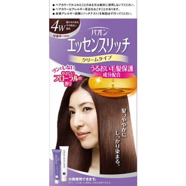 [医薬部外品]パオン エッセンスリッチ クリームタイプ 4W 暖かみのあるやや明るい栗色 40g＋40g