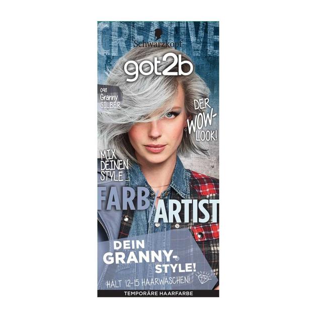 ヘンケルジャパン got2b（ゴットゥービー）カラークリーム グラニーシルバー 47g+ヘアコンディショナー15mlx2