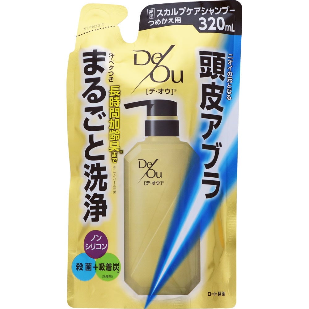 【医薬部外品】ロート製薬 デオウ スカルプケアシャンプー 詰め替え 320mL