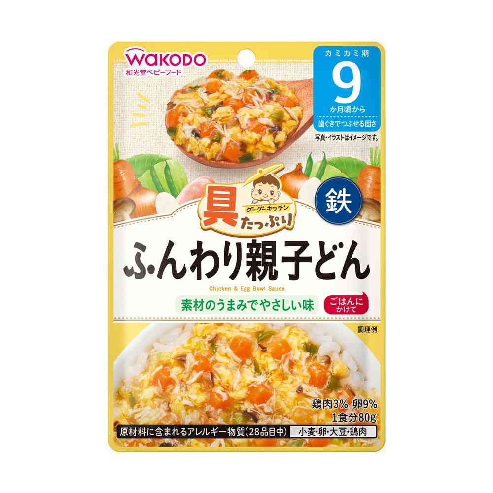 ◆アサヒ 具たっぷり グーグーキッチン ふんわり親子どん 9か月頃から 80g
