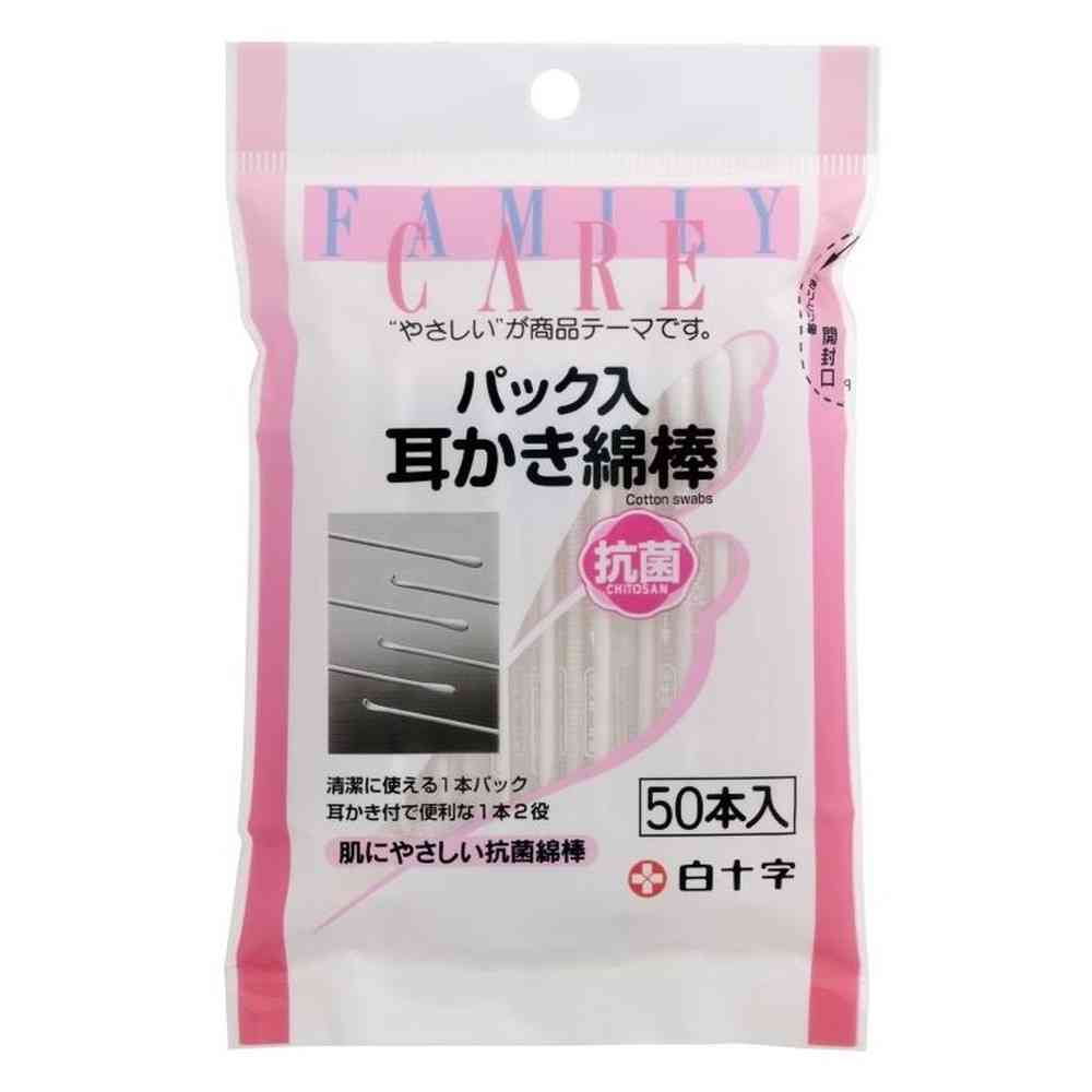 白十字株式会社 FAMILY CARE パック入耳かき綿棒 50本