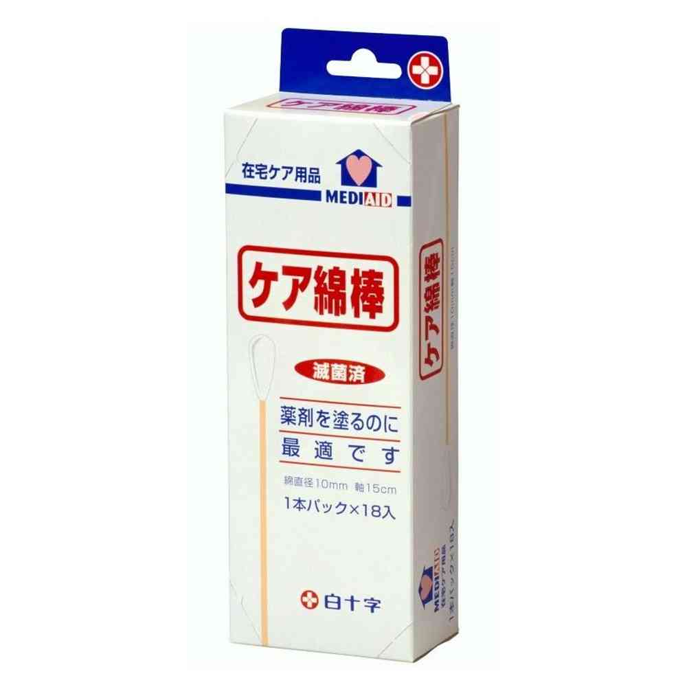 白十字株式会社 MEDIAID ケア綿棒 18本