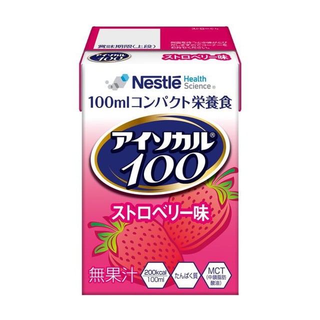 ◆ネスレ日本 アイソカル100 ストロベリー味 100ml【24個セット】