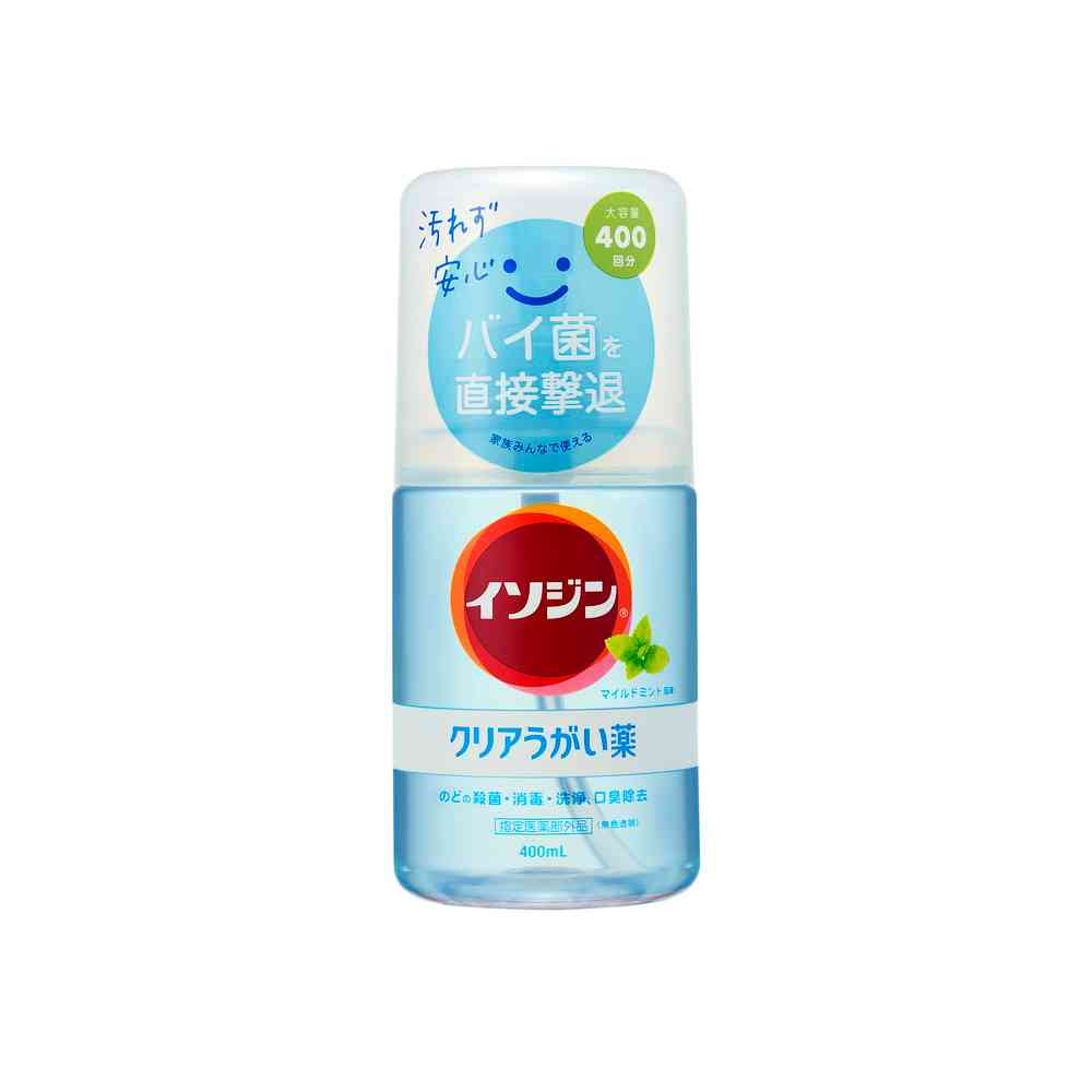 [指定医薬部外品]シオノギ イソジン（R）クリアうがい薬マイルドミント風味 400ml