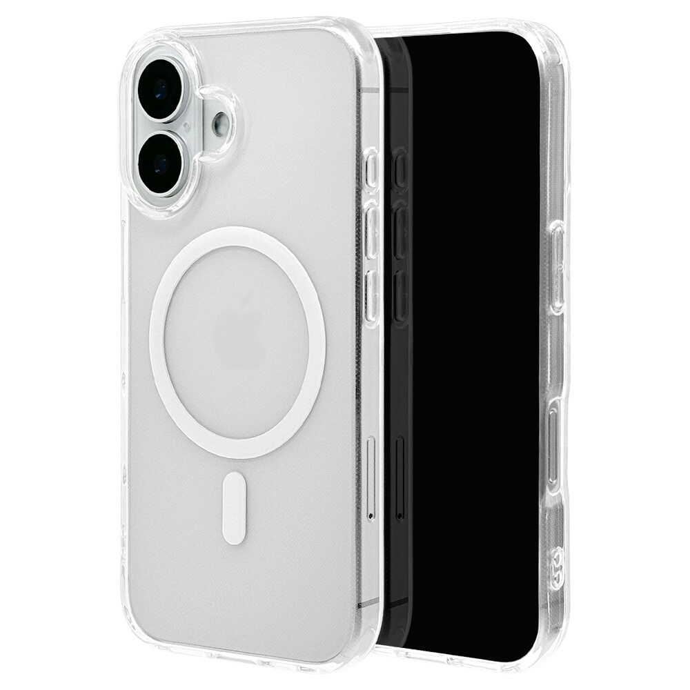 テレホンリース iPhone16 TPUケース 1.8mm Magsafe対応 クリア 8108IP461TPMCL
