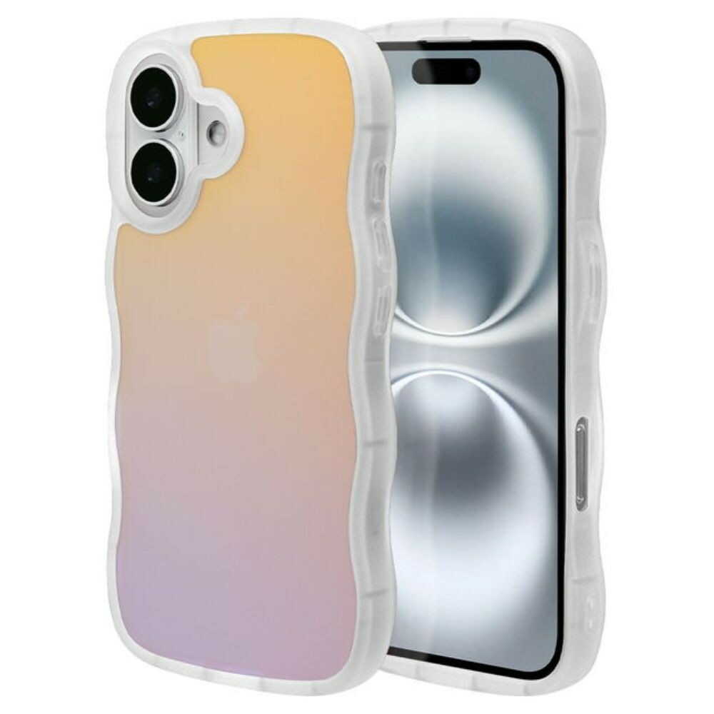 テレホンリース iPhone16 ケース カバー ウェーブ my.DECOR ホログラム