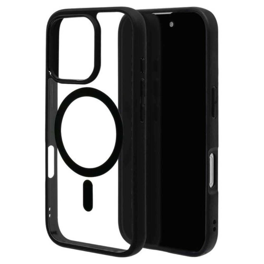 テレホンリース iPhone16Pro ケースカバー RHINOX ブラック×クリア