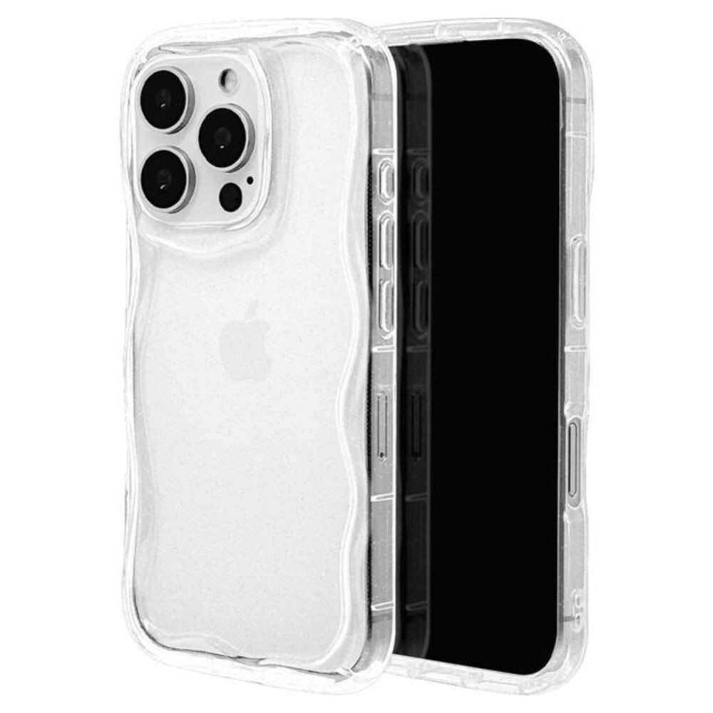 テレホンリース iPhone16Pro ソフトケース TPU クリアラメ入り