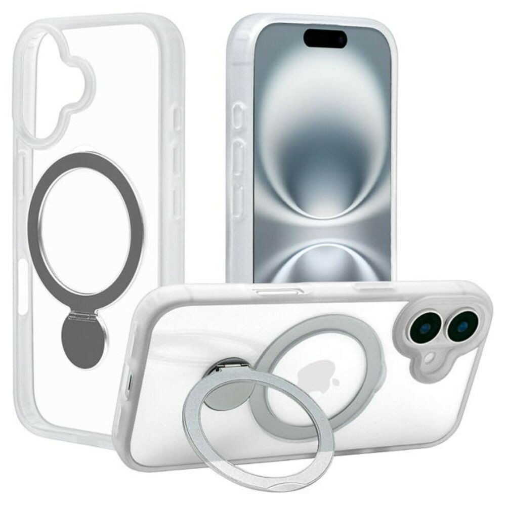テレホンリース iPhone16 ケース カバー ZEROSAFE Shaft MagSafe対応 ホワイト