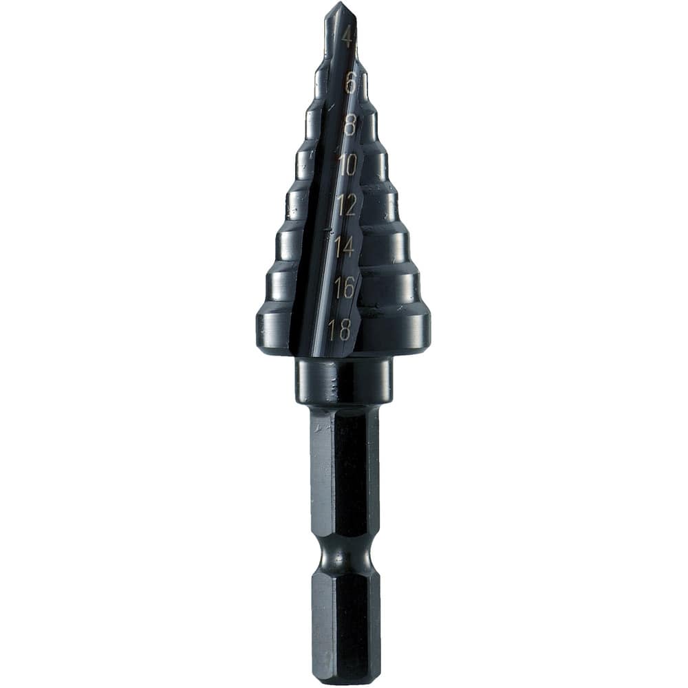 TRUSCO 六角軸ステップドリル 2枚刃黒染め表面処理 メーカー直送 ▼返品・キャンセル不可【他商品との同時購入不可】