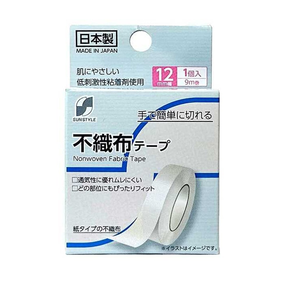 SUN STYLE（サンスタイル） 不織布テープ 12mmx9m 1巻 [6個セット]
