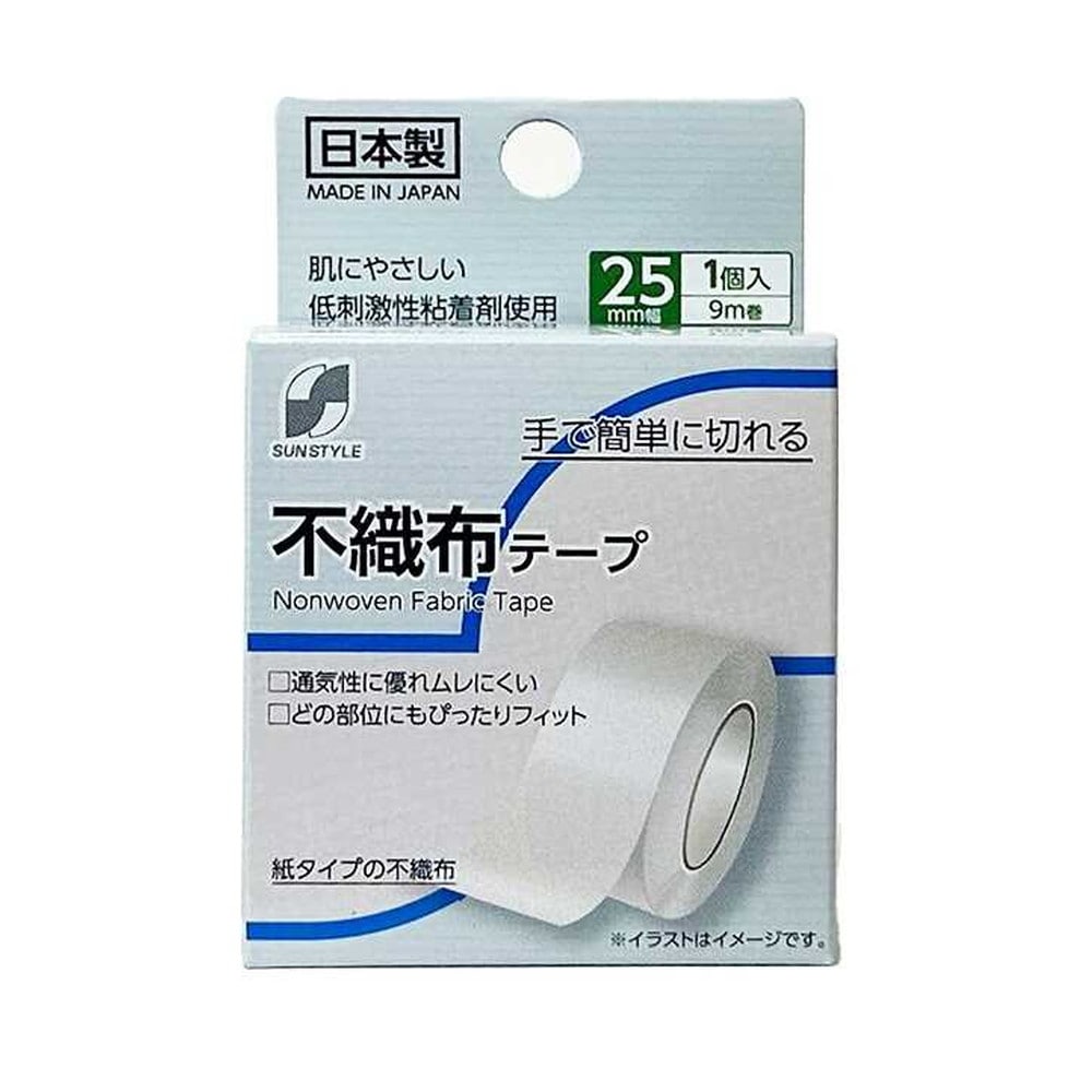 SUN STYLE（サンスタイル） 不織布テープ 25mmx9m 1巻 [6個セット]