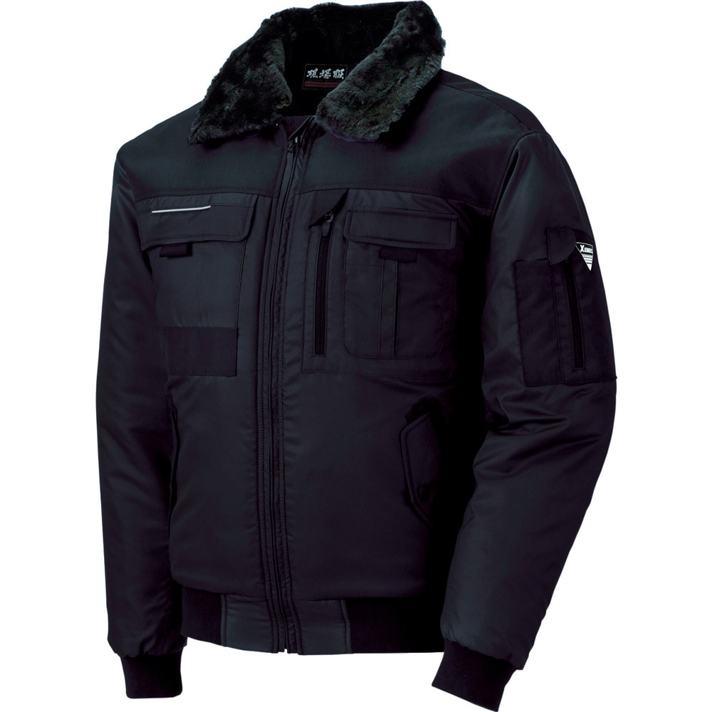 222 現場服 防寒ブルゾン M 黒 22290M 【直送品】 返品・キャンセル・他商品と同時購入は不可