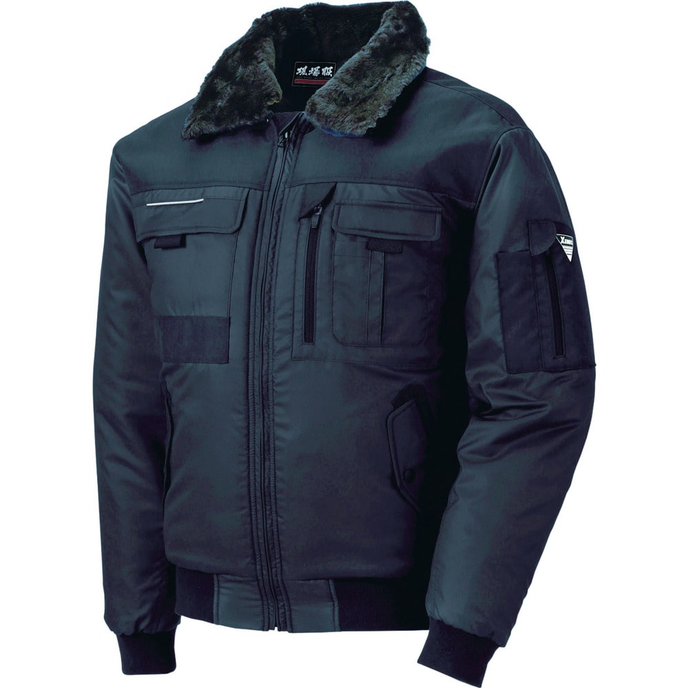 222 現場服 防寒ブルゾン 3L 黒 222903L メーカー直送 ▼返品・キャンセル不可[他商品との同時購入不可]