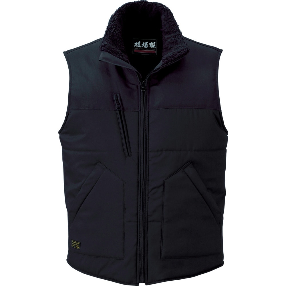 223 現場服 防寒ベスト M 黒 22390M 【直送品】 返品・キャンセル・他商品と同時購入は不可