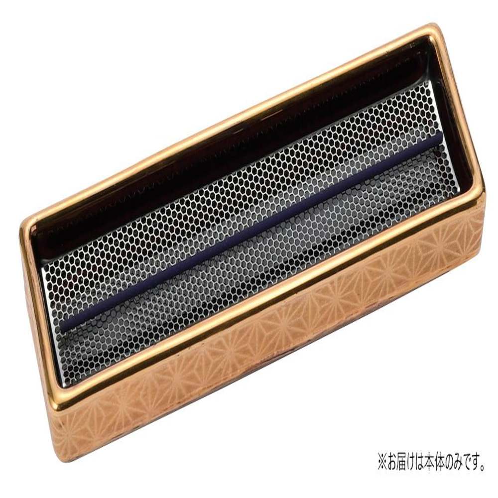 ナカムラ商事 室内用香皿 香線 金麻の葉(本金焼付) 【直送品】 返品・キャンセル・他商品と同時購入は不可