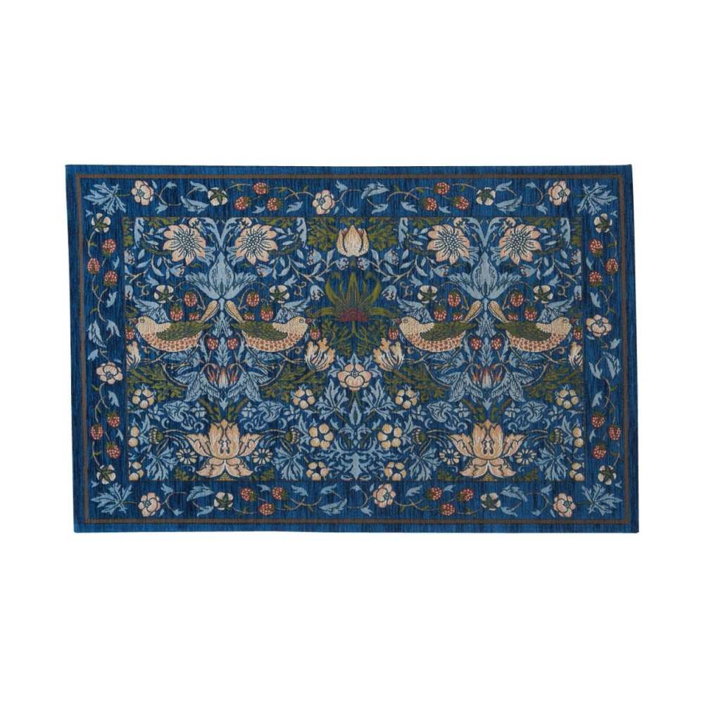イチゴドロボウ マット 約60×90cm FH1709A B ブルー 【直送品】 返品・キャンセル・他商品と同時購入は不可