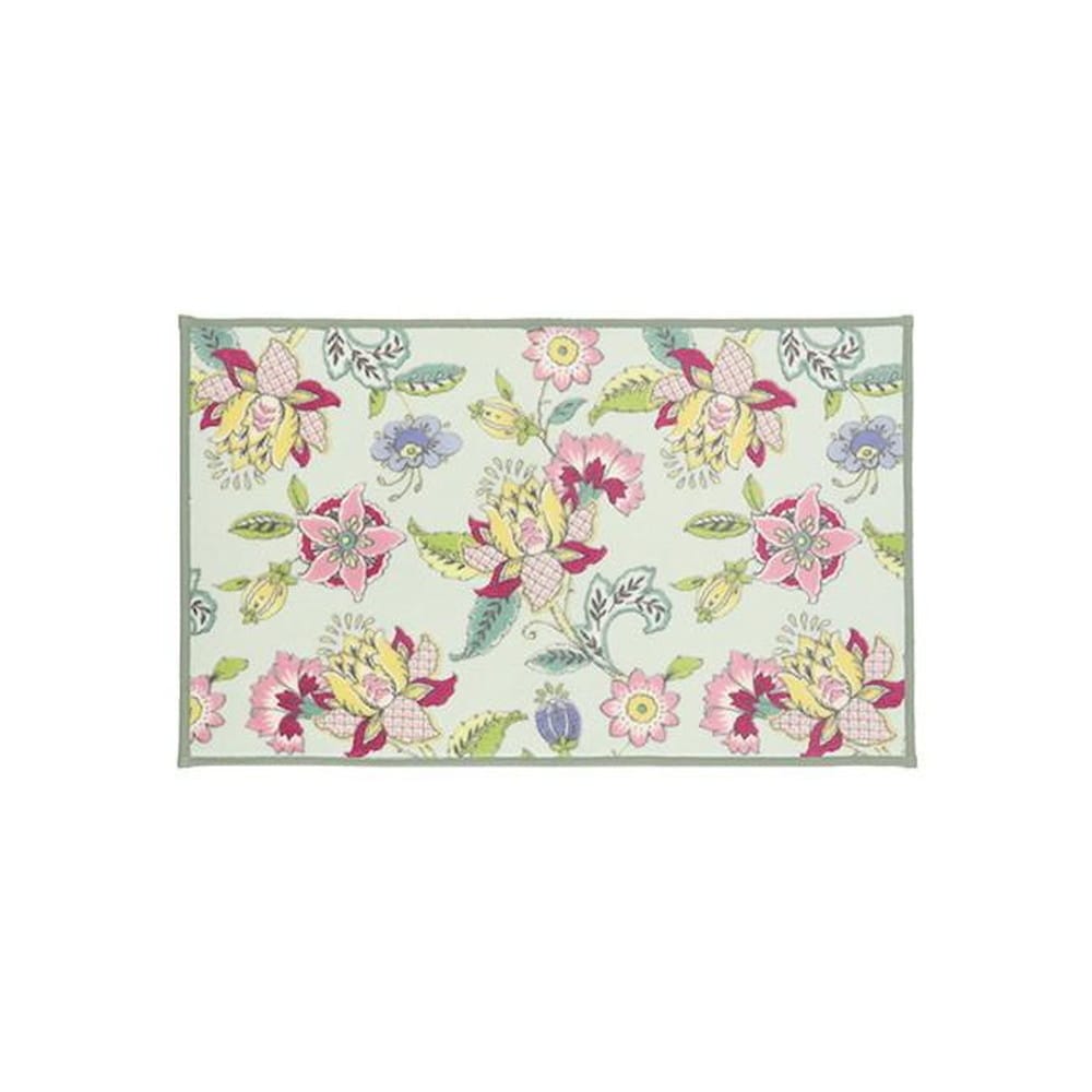 シンクロナイズハドンフラワー バスマット 50X80cmグリーン 【直送品】 返品・キャンセル・他商品と同時購入は不可