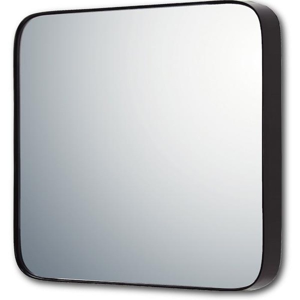 スリムライン ミラー ラウンドコーナーM BK 【直送品】 返品・キャンセル・他商品と同時購入は不可