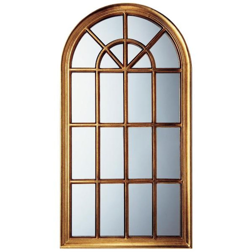 ウィンドウ スタイル ミラー アンティークゴールド 【直送品】 返品・キャンセル・他商品と同時購入は不可