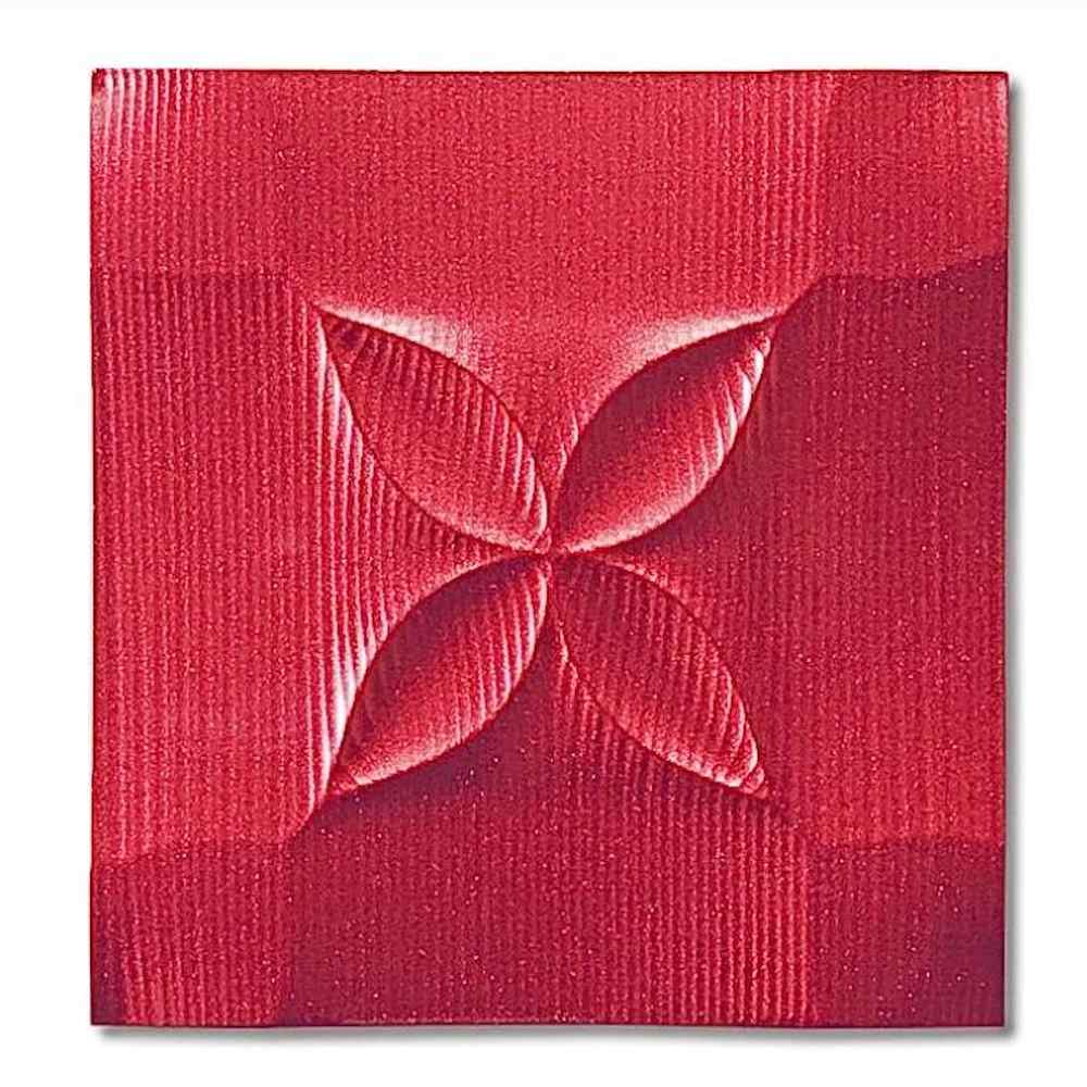 プラデック ウォール アート「フラッシュ」 メタルレッド 【直送品】 返品・キャンセル・他商品と同時購入は不可