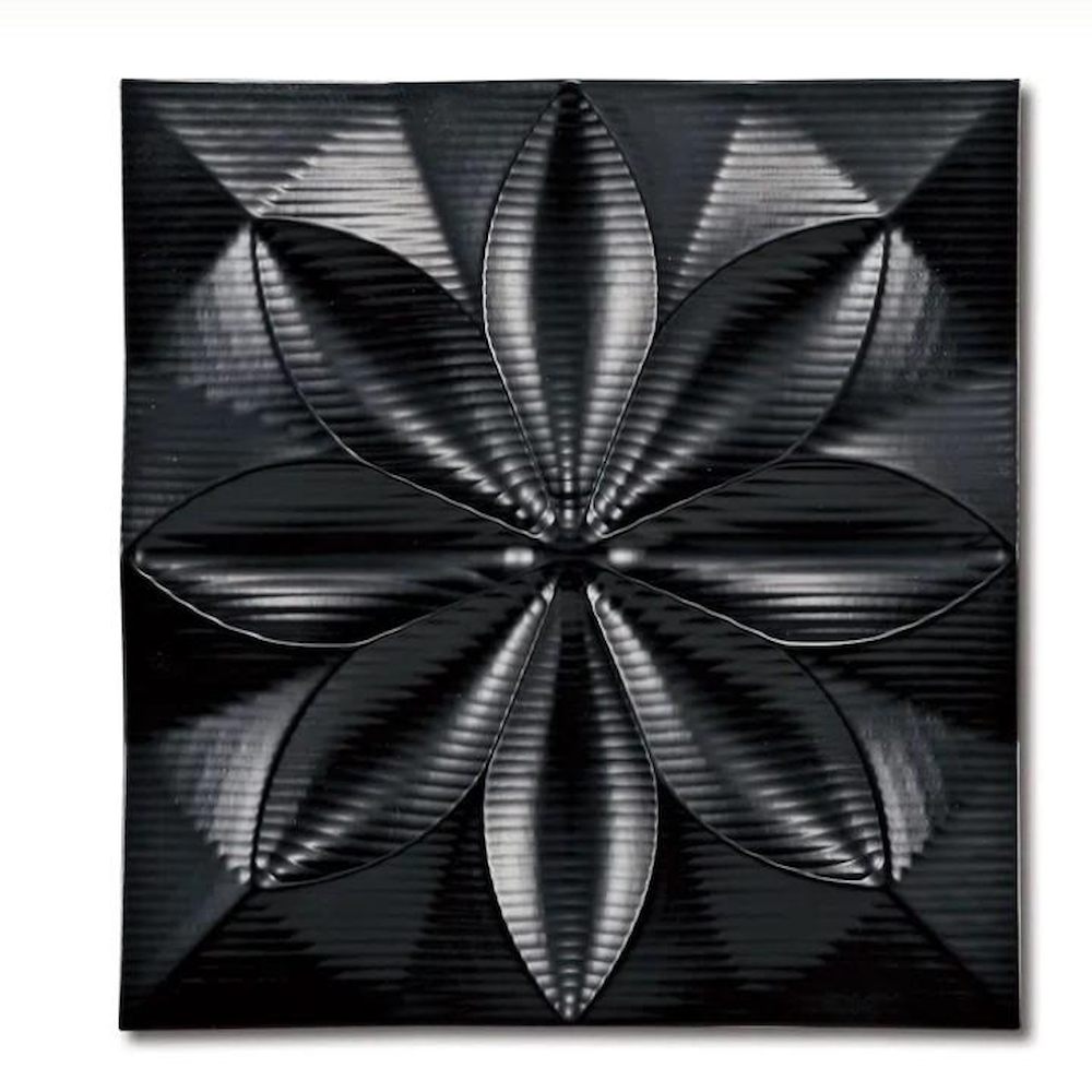 プラデック ウォール アート「フローラル」 ブラック 【直送品】 返品・キャンセル・他商品と同時購入は不可