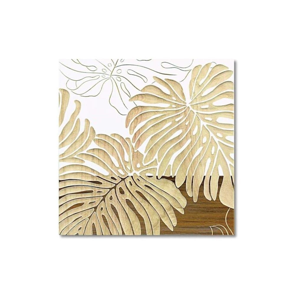 アート「ワイルド モンステラS」 WH+NP SA-08551 【直送品】 返品・キャンセル・他商品と同時購入は不可