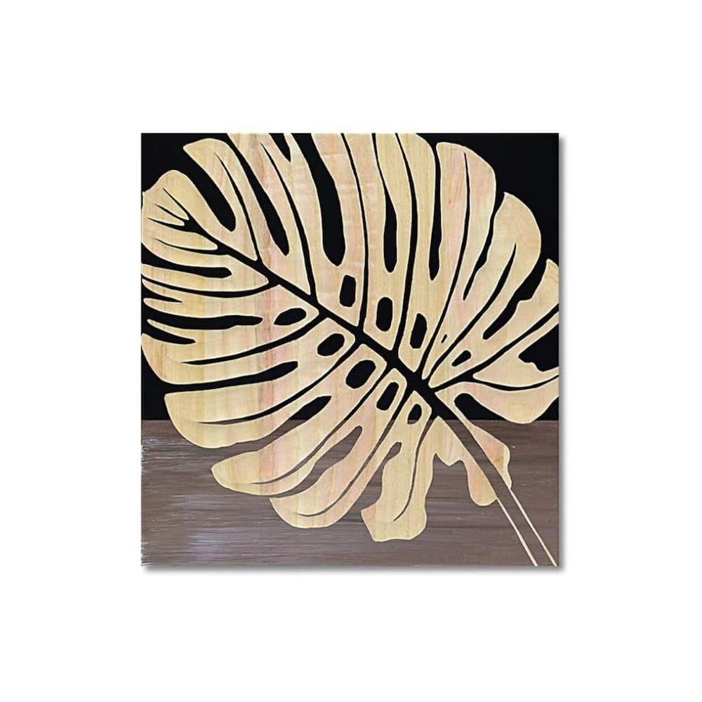 アート「シングル モンステラ2」 BK+NP 【直送品】 返品・キャンセル・他商品と同時購入は不可