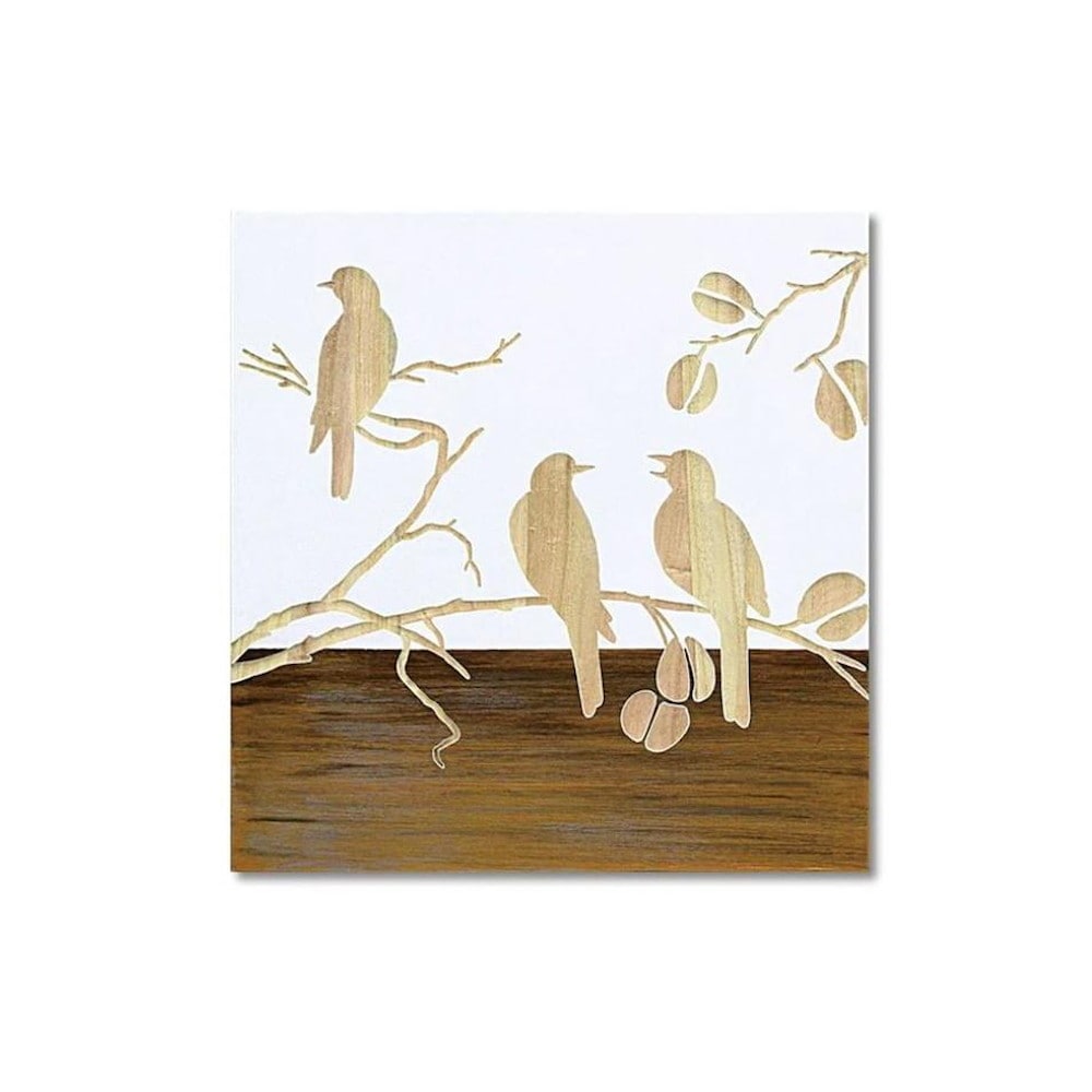 アート「スリー バード2」 WH+NP SA-08562 【直送品】 返品・キャンセル・他商品と同時購入は不可