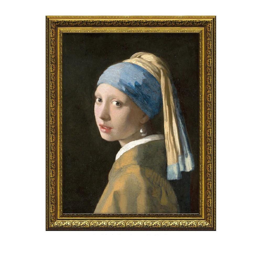 アートパネル フェルメール 「青いターバンの少女」 【直送品】 返品・キャンセル・他商品と同時購入は不可