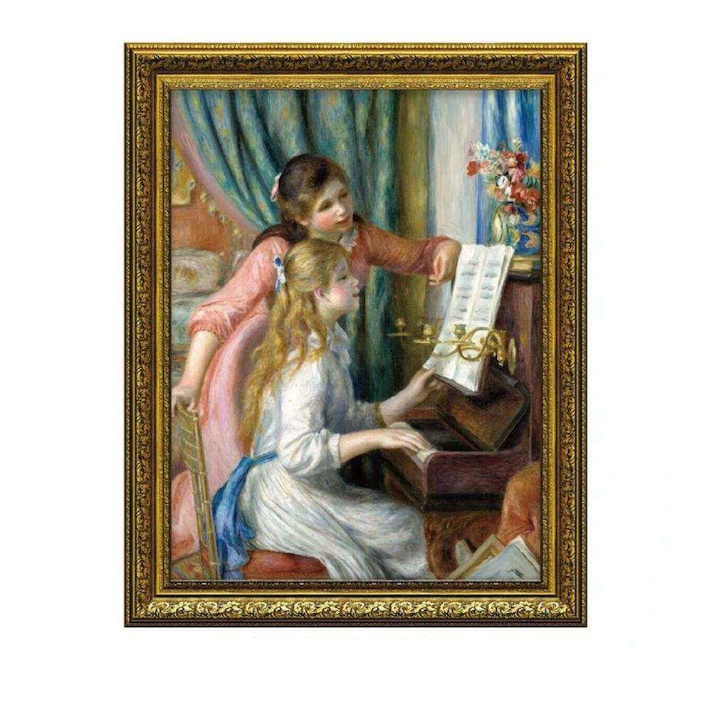 アートパネル ルノワール 「ピアノを弾く少女」 MW-14024 【直送品】 返品・キャンセル・他商品と同時購入は不可