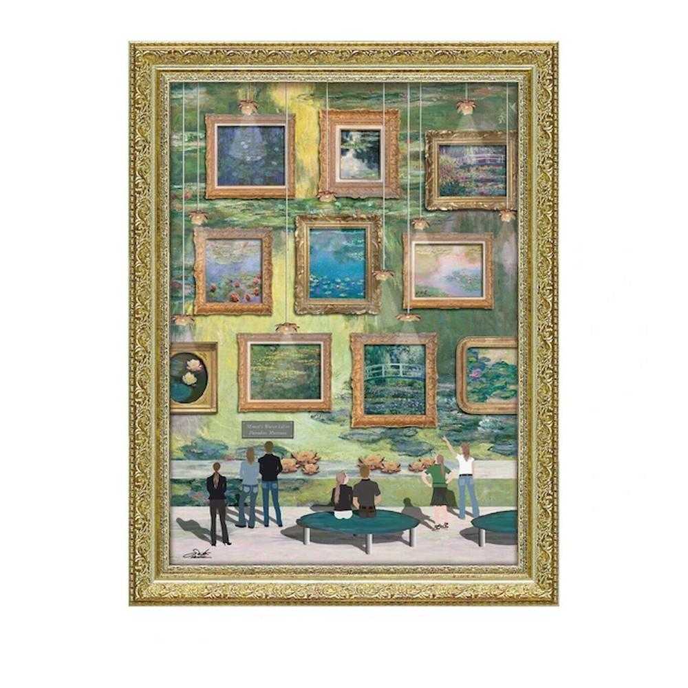 アートパネル 白石 創多 「モネ睡蓮のパラダイスミュージアム」 【直送品】 返品・キャンセル・他商品と同時購入は不可