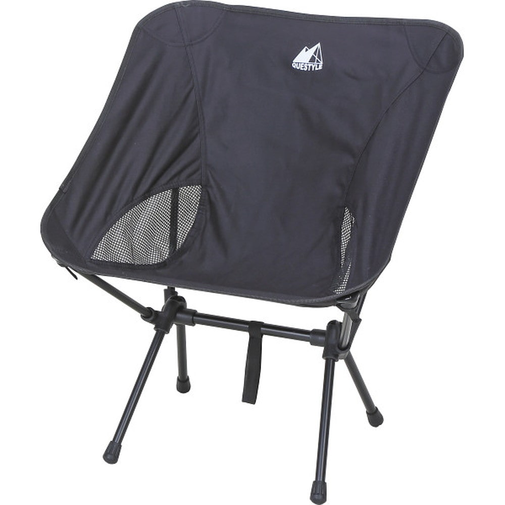 クエスタイル アウトドアチェア ブラック O42T002B メーカー直送 ▼返品・キャンセル不可【他商品との同時購入不可】