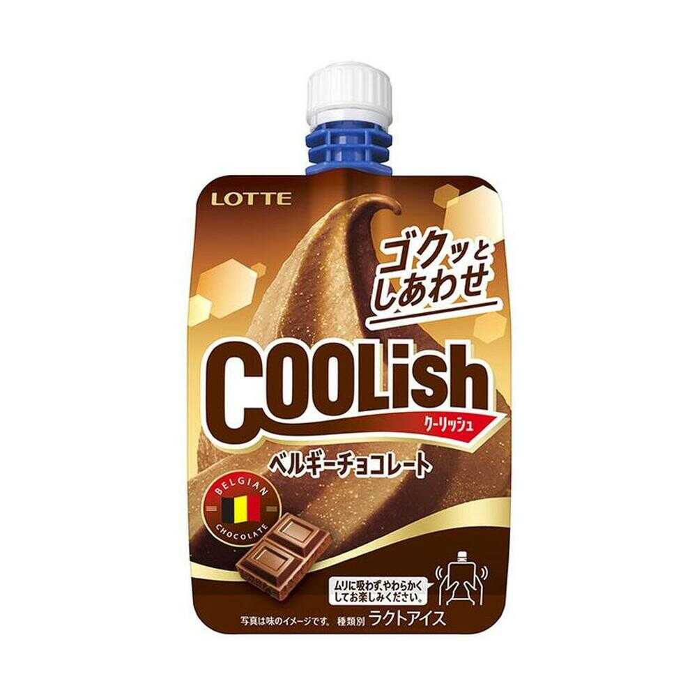◆［アイス］ ロッテ クーリッシュ ベルギーチョコレート 140ml×24個 メーカー直送 クール便 ▼返品・キャンセル不可[他商品との同時購入不可]