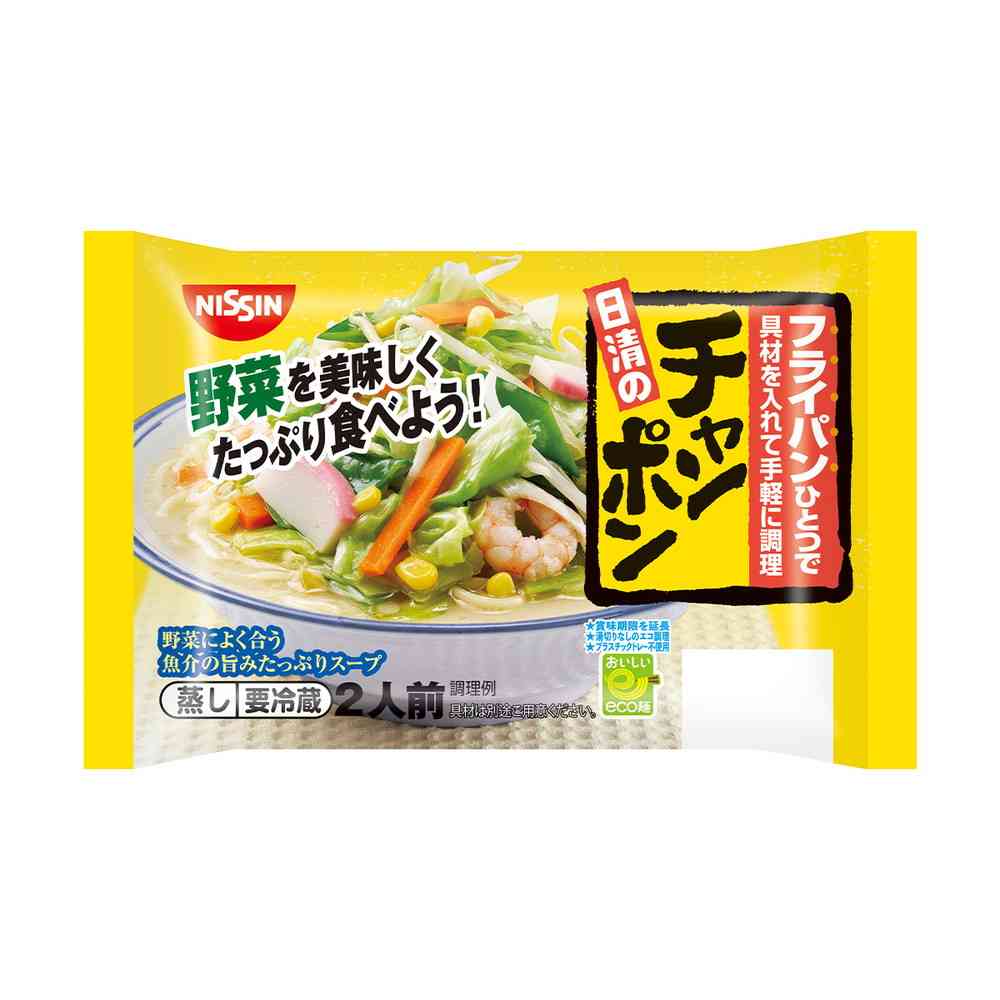 ◆[冷蔵] 日清食品チルド フライパンひとつで 日清のチャンポン366g×16個[直送品・クール便] 返品・キャンセル・他商品と同時購入は不可