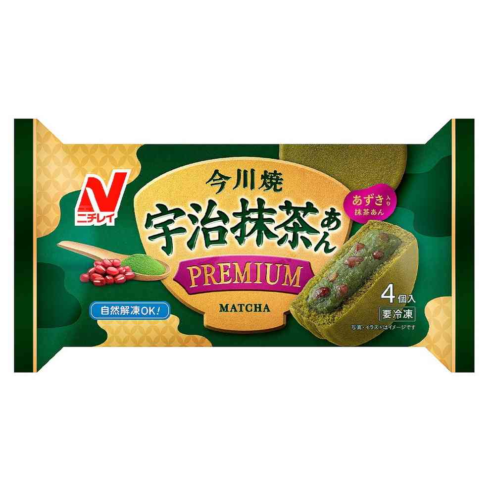 ◆ニチレイ 今川焼（宇治抹茶あん プレミアム）4個入×12袋[直送品・クール便] 返品・キャンセル・他商品と同時購入は不可