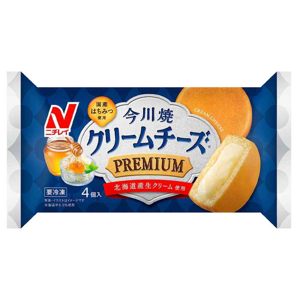 ◆ニチレイ 今川焼（クリームチーズ プレミアム）4個入×12袋[直送品・クール便] 返品・キャンセル・他商品と同時購入は不可