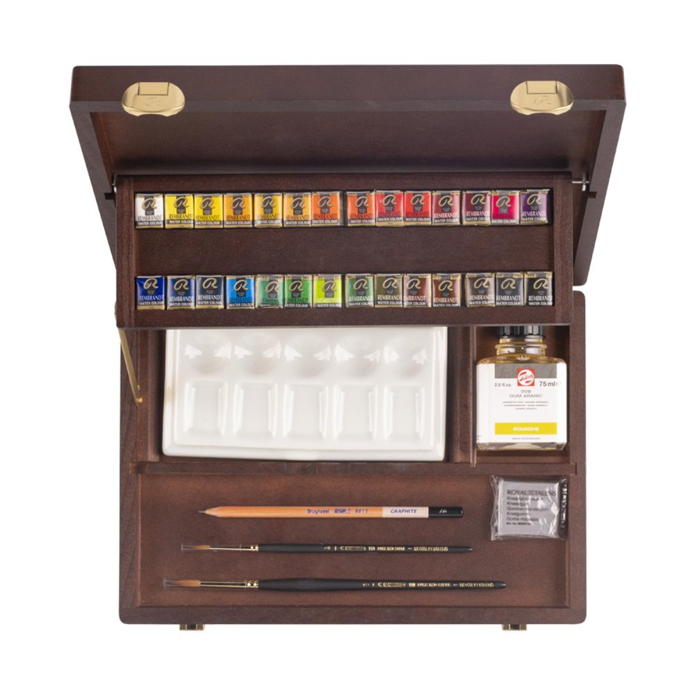 レンブラント固形水彩 プロフェッショナルボックス28色セット [直送品] 返品・キャンセル・他商品と同時購入は不可