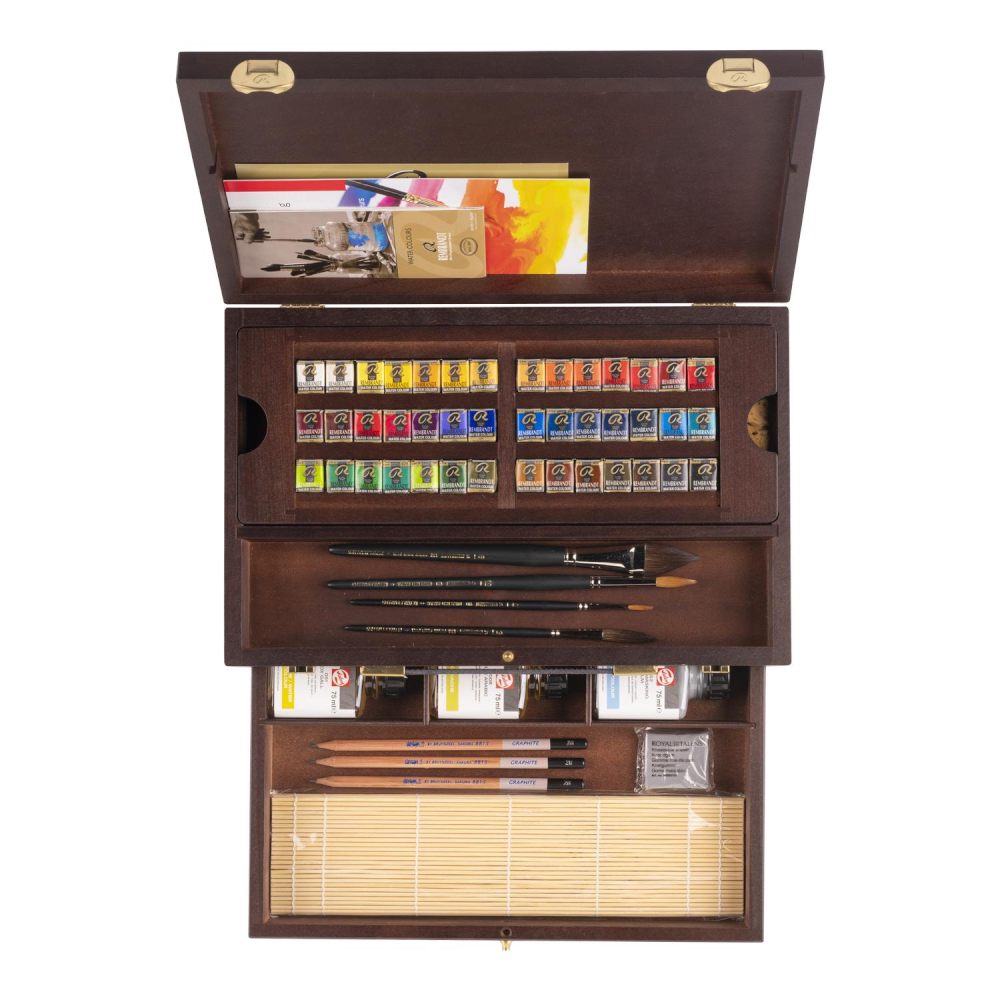 レンブラント固形水彩 マスターボックス42色セット 【直送品】 返品・キャンセル・他商品と同時購入は不可